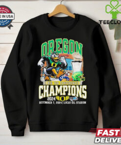 Oregon Ducks 2024 Big Ten Conference Champions Lucas Oil Stadium shirt