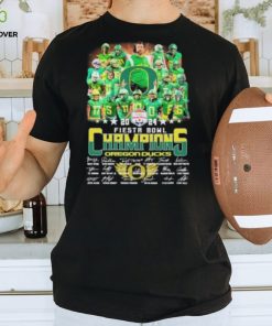 Oregon Ducks 2024 Fiesta Bowl Champions Signatures T Shirt