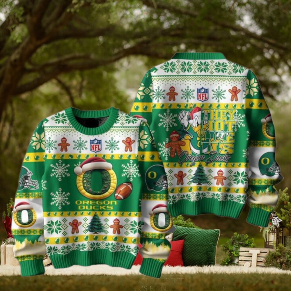 Oregon Ducks 2024 They Not Like Us Ducks Christmas Ugly Sweater Oregon Ducks 2024 They Not Like Us Ducks Christmas Ugly Sweater
