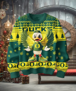 Oregon Ducks 2024 Ugly Christmas Sweater