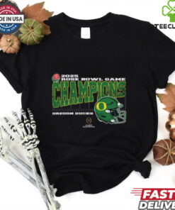 Oregon Ducks 2025 Rose Bowl Game Champions College Football Playoff Quarterfinal Vintage Style With Helmet Unisex T Shirt