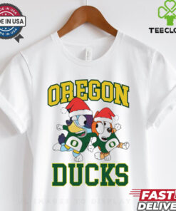 Oregon Ducks Bluey Christmas Holiday shirt