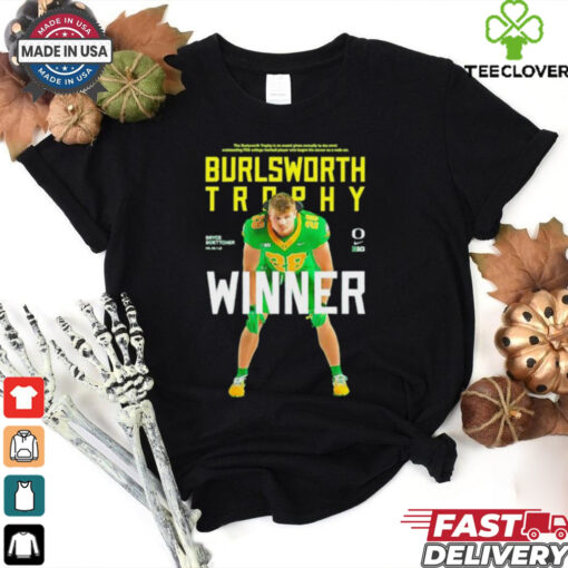 Oregon Ducks Bryce Boettcher 2024 Big 10 Champions Burslworth Trophy Winner shirt