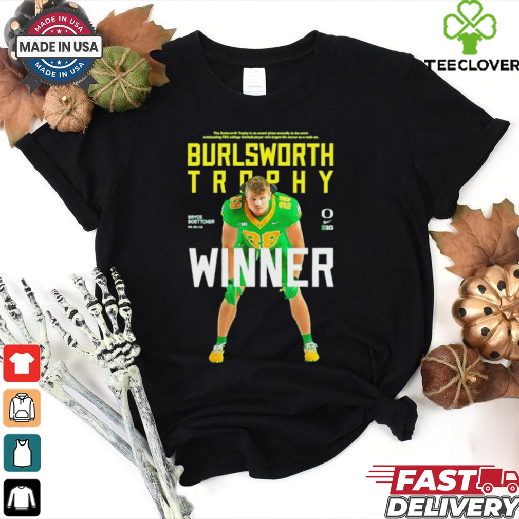 Oregon Ducks Bryce Boettcher 2024 Big 10 Champions Burslworth Trophy Winner shirt Oregon Ducks Bryce Boettcher 2024 Big 10 Champions Burslworth Trophy Winner shirt