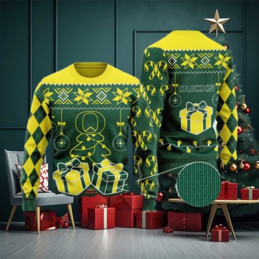 Oregon Ducks Christmas Gift Ugly Christmas Sweater