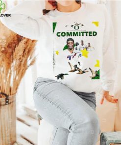 Oregon Ducks Eau Gallie University of Oregon committed poster shirt