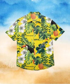 Oregon Ducks Floral Hawaiian Shirt