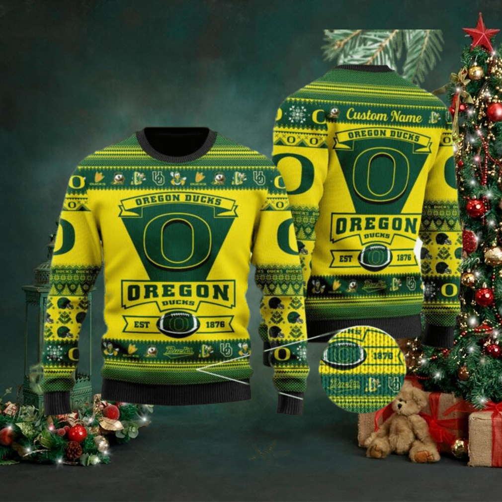 Oregon Ducks Football Team Logo Custom Name Personalized Ugly Christmas Sweater, Ugly Sweater, Christmas Sweaters, Hoodie, Sweatshirt, Sweater Oregon Ducks Football Team Logo Custom Name Personalized Ugly Christmas Sweater, Ugly Sweater, Christmas Sweaters, Hoodie, Sweatshirt, Sweater