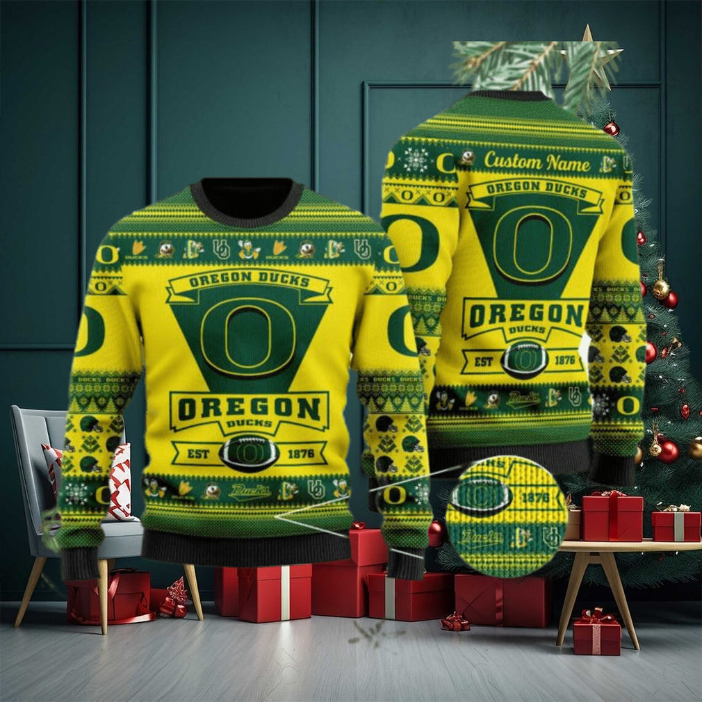 Oregon Ducks Football Team Logo Custom Name Personalized Ugly Christmas Sweater, Ugly Sweater, Christmas Sweaters, Hoodie, Sweatshirt, Sweater Oregon Ducks Football Team Logo Custom Name Personalized Ugly Christmas Sweater, Ugly Sweater, Christmas Sweaters, Hoodie, Sweatshirt, Sweater
