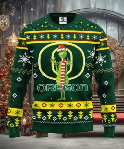 Oregon Ducks Funny Grinch Christmas Ugly Sweater