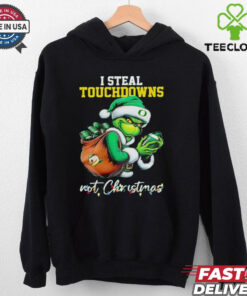 Oregon Ducks Grinch Santa Steals Touchdowns Not Christmas shirt