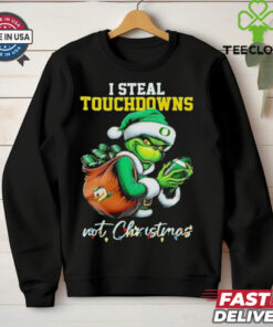 Oregon Ducks Grinch Santa Steals Touchdowns Not Christmas shirt