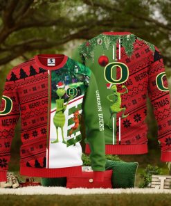 Oregon Ducks Grinch & Scooby doo Christmas Ugly Sweater 1