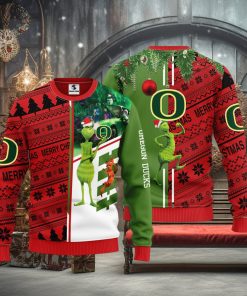 Oregon Ducks Grinch & Scooby doo Christmas Ugly Sweater 1