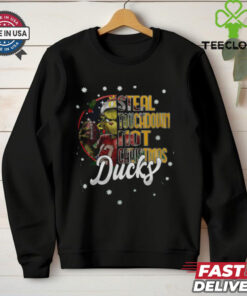 Oregon Ducks Grinch Steal Touchdown Not Christmas T Shirt 2 Oregon Ducks Grinch Steal Touchdown Not Christmas T Shirt