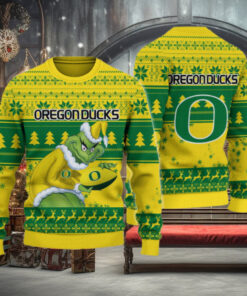 Oregon Ducks Grinch Ugly Christmas Sweater