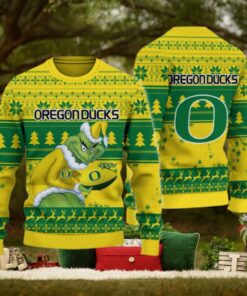 Oregon Ducks Grinch Ugly Christmas Sweater