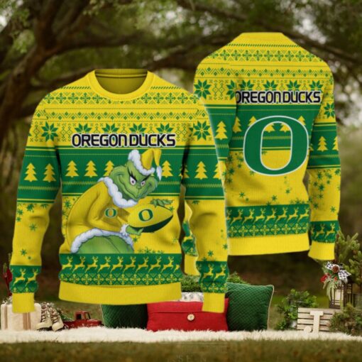 Oregon Ducks Grinch Ugly Christmas Sweater