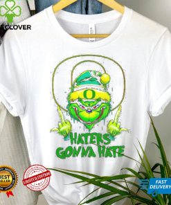 Oregon Ducks Grinch middle finger haters gonna hate shirt mens t shirt