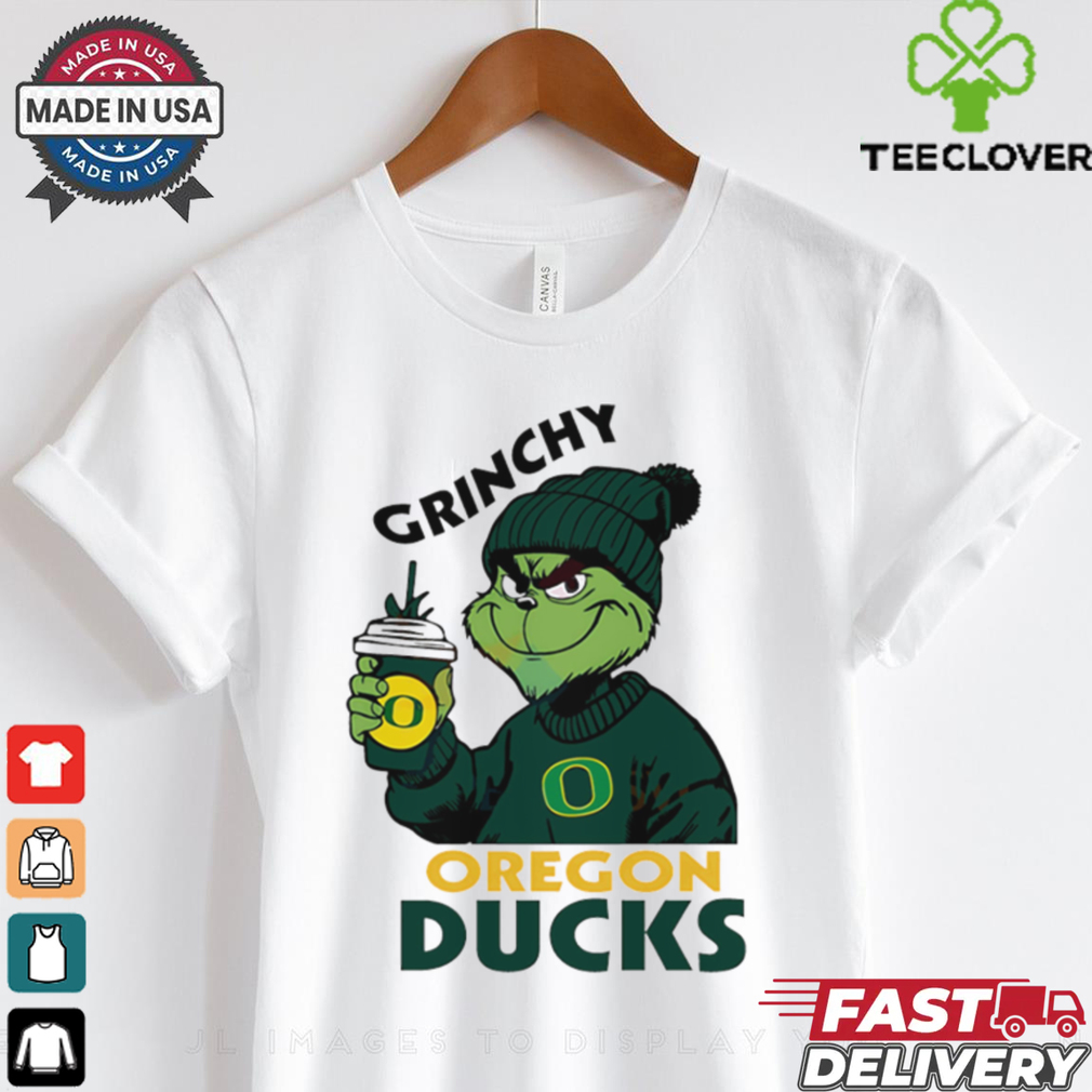Oregon Ducks Grinchy Bougie Christmas shirt Oregon Ducks Grinchy Bougie Christmas shirt