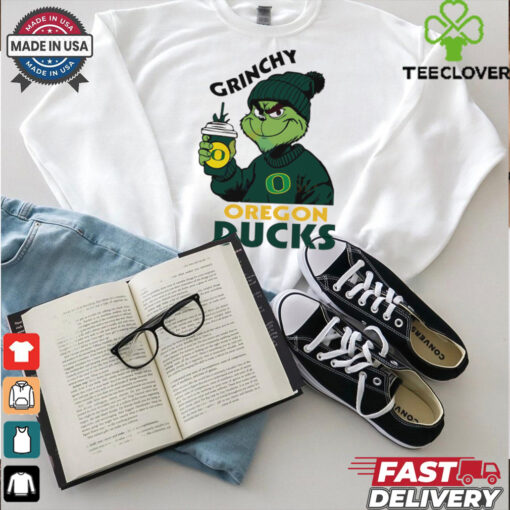 Oregon Ducks Grinchy Bougie Christmas shirt