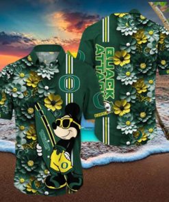 Oregon Ducks Hawaiian Shirt Mickey Love Surfing Trending Summer Gift