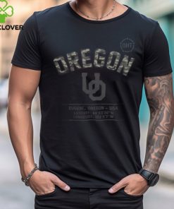Oregon Ducks OHT Military Appreciation Stencil Stacked T Shirt