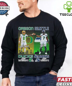 Oregon Ducks On Saturdays X Seattle Seahawks On Sundays Shirt