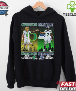 Oregon Ducks On Saturdays X Seattle Seahawks On Sundays Shirt
