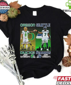 Oregon Ducks On Saturdays X Seattle Seahawks On Sundays Shirt