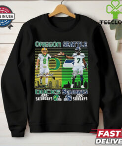 Oregon Ducks On Saturdays X Seattle Seahawks On Sundays Shirt