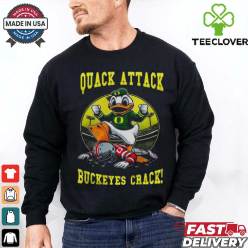 Oregon Ducks Quack Attack Buckeyes Crack Rose Bowl 2024 Shirt
