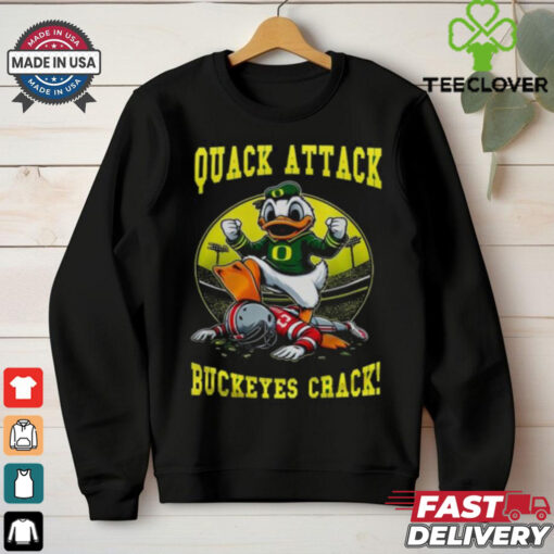 Oregon Ducks Quack Attack Buckeyes Crack Rose Bowl 2024 Shirt