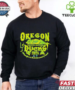 Oregon Ducks Rose Bowl 2024-25 CFP Quarterfinal Stadium Shirt, commemorating the Ducks' exciting playoff appearance at the iconic Rose Bowl.