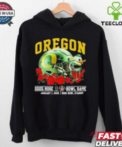 Oregon Ducks Rose Bowl 2025 January 1st Helmet Shirt