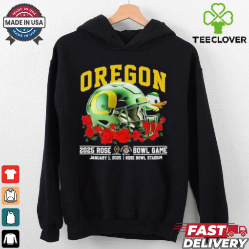 Oregon Ducks Rose Bowl 2025 January 1st Helmet Shirt