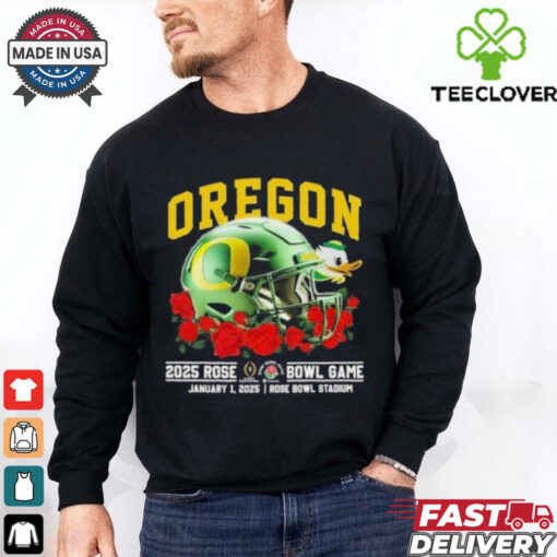 Oregon Ducks Rose Bowl 2025 January 1st Helmet Shirt