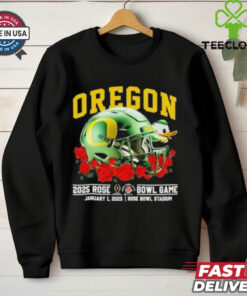 Oregon Ducks Rose Bowl 2025 January 1st Helmet Shirt