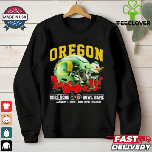 Oregon Ducks Rose Bowl 2025 January 1st Helmet Shirt