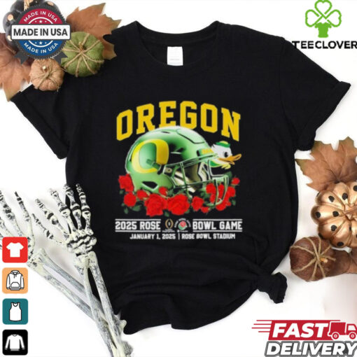Oregon Ducks Rose Bowl 2025 January 1st Helmet Shirt
