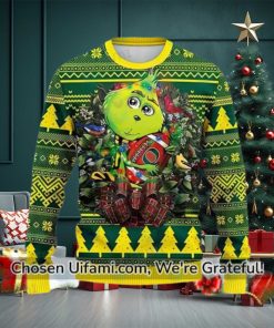 Oregon Ducks Sweater Outstanding Baby Grinch Oregon Ducks Gift