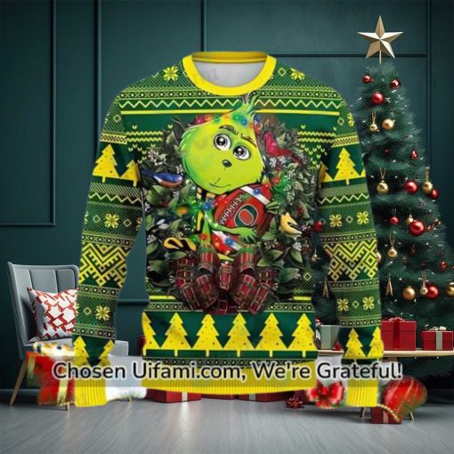 Oregon Ducks Sweater Outstanding Baby Grinch Oregon Ducks Gift