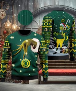 Oregon Ducks Team Grinch Ugly Christmas Sweater Cute Christmas Gift