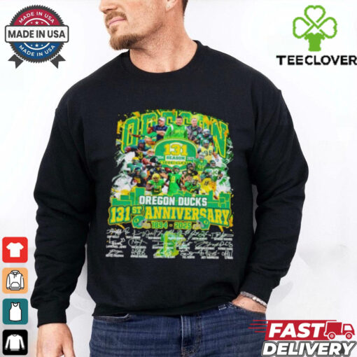 Oregon Ducks The Ducks 131st Anniversary 1894 2025 signature shirt