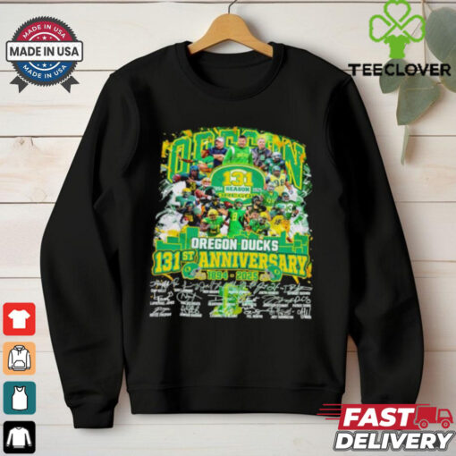 Oregon Ducks The Ducks 131st Anniversary 1894 2025 signature shirt