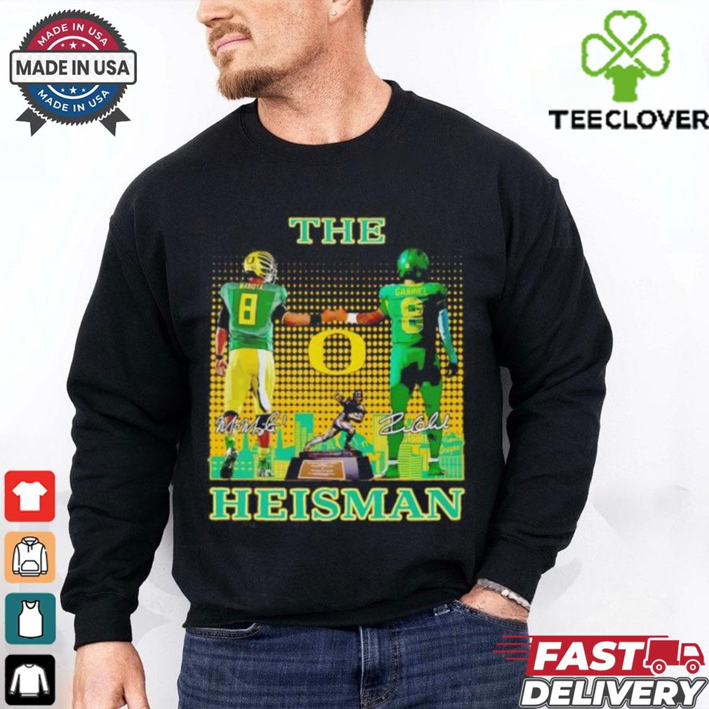 Oregon Ducks The Heisman Mariota Gabriel 2024 shirt Oregon Ducks The Heisman Mariota Gabriel 2024 shirt