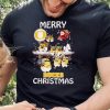 Oregon Ducks Ugly Christmas Sweaters Santa Claus With Sleigh And Snoopy Oregon Ducks T Shirt