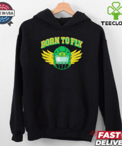 Oregon Ducks born to fly helmet shirt
