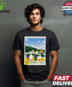 Oregon Ducks vs. UCLA Bruins Oregon Football Inaugural Big Ten Conference Game Poster t shirt