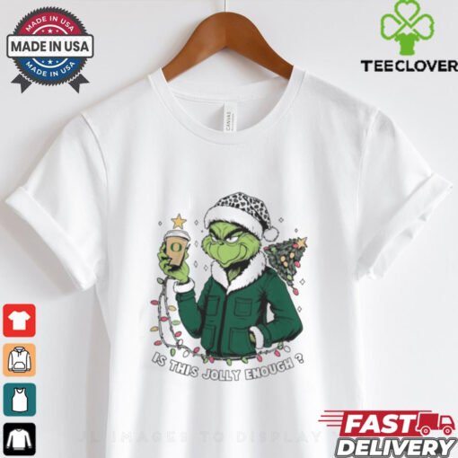 Oregon Ducks x Santa Grinch Is This Jolly Enough Merry Christmas Shirt